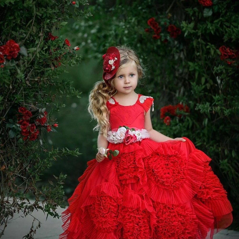 Dollcake It Caught My Heart Frock Red Formal Kids Dress